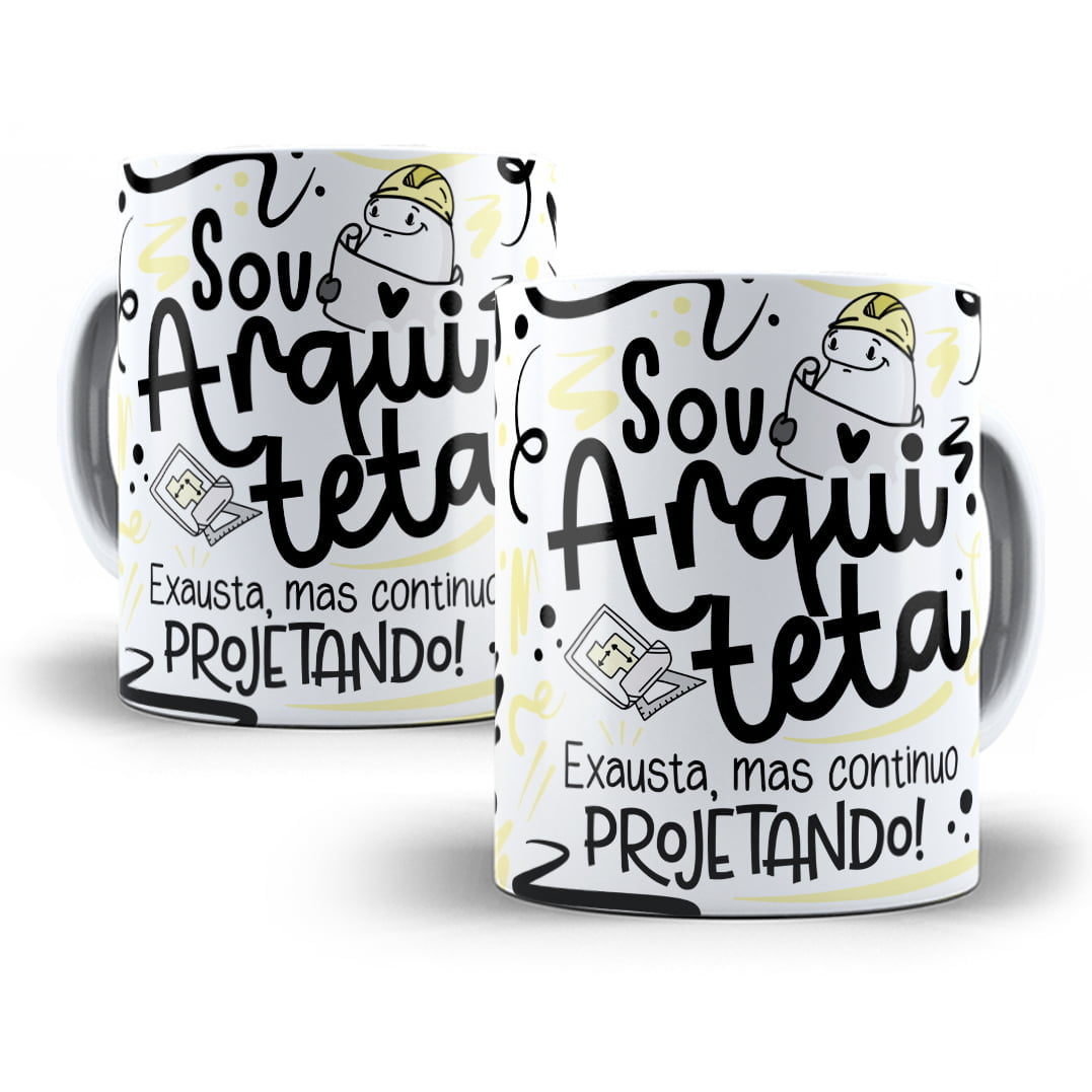 Arte Caneca Arquiteto a Flork Frase Profissão Em Png DMK Studio