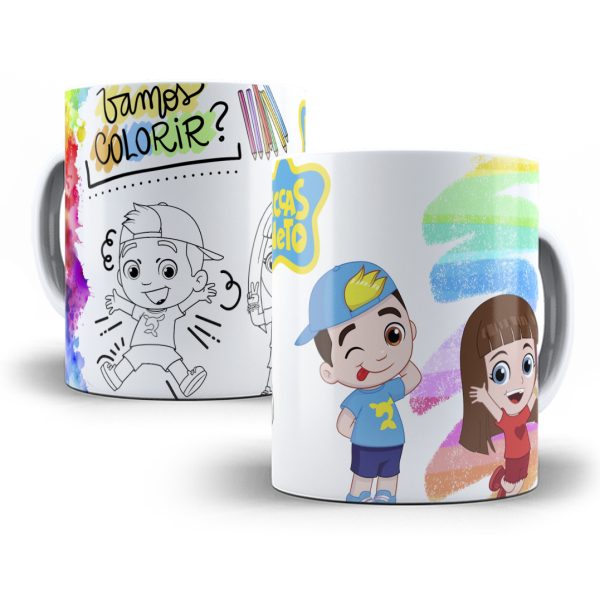 10 Artes Caneca Personagens Para Colorir Sublimação Em Corel