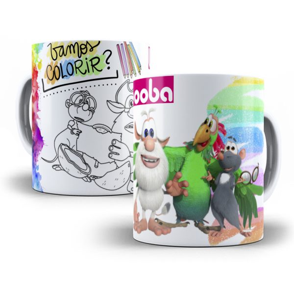 10 Artes Caneca Personagens Para Colorir Sublimação Em Corel