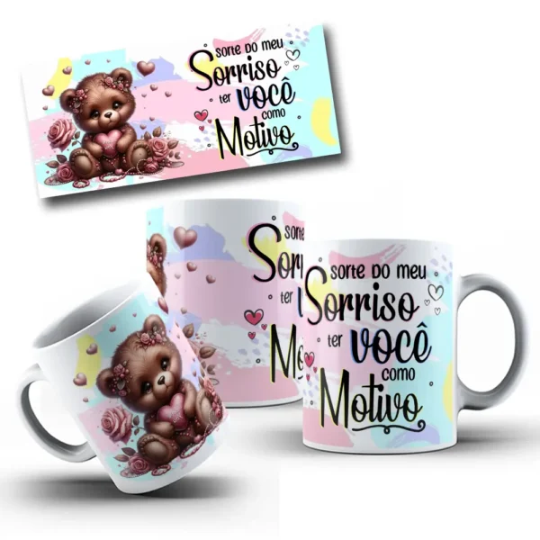 10 Designs de Ursinhos para Canecas - Dia dos Namorados