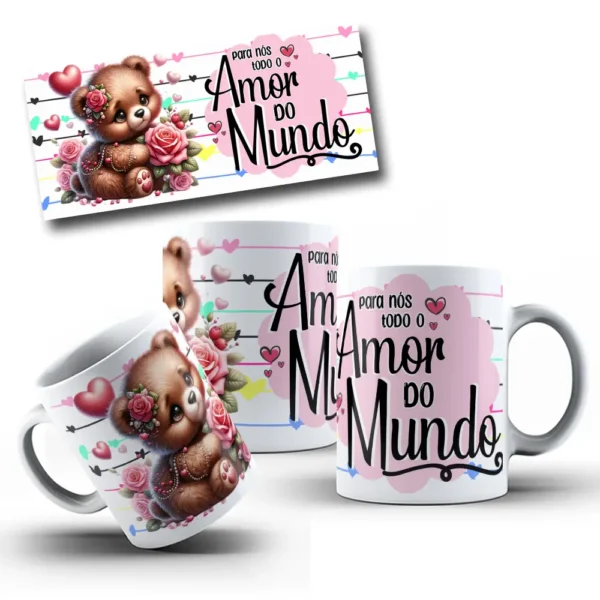 10 Designs de Ursinhos para Canecas - Dia dos Namorados