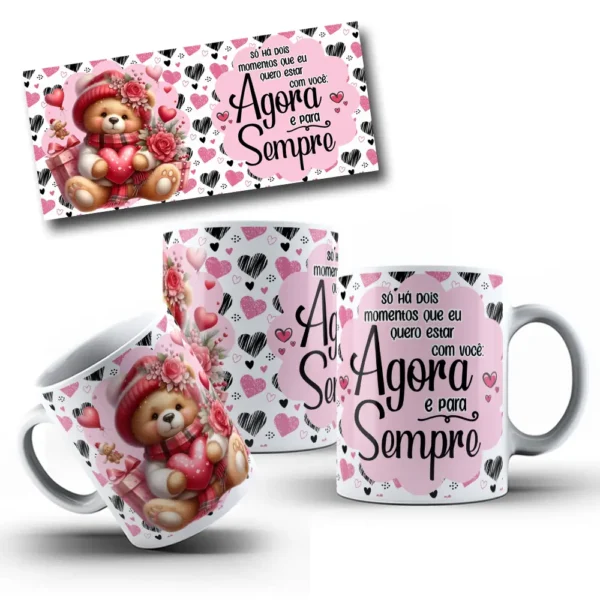 10 Designs de Ursinhos para Canecas - Dia dos Namorados