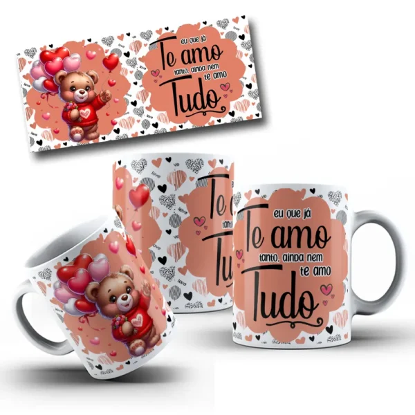 10 Designs de Ursinhos para Canecas - Dia dos Namorados