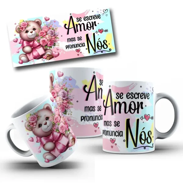 10 Designs de Ursinhos para Canecas - Dia dos Namorados