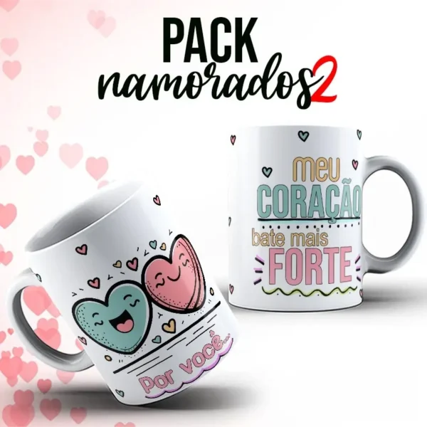 10 Designs Românticos para Canecas - Edite Fácil