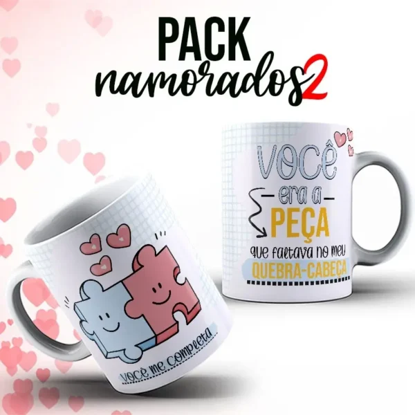 10 Designs Românticos para Canecas - Edite Fácil