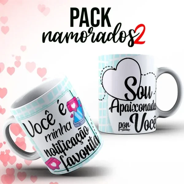 10 Designs Românticos para Canecas - Edite Fácil