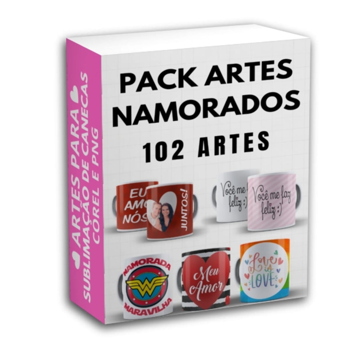 102 Artes para Caneca Dia dos Namorados em PNG e Corel 1 102 Artes para Caneca Dia dos Namorados em PNG e Corel