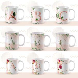104 Artes Para Caneca Alfabeto Floral Png 2