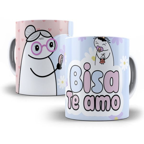 12 Artes Caneca Flork Avós Sublimação Editável Em Corel Draw