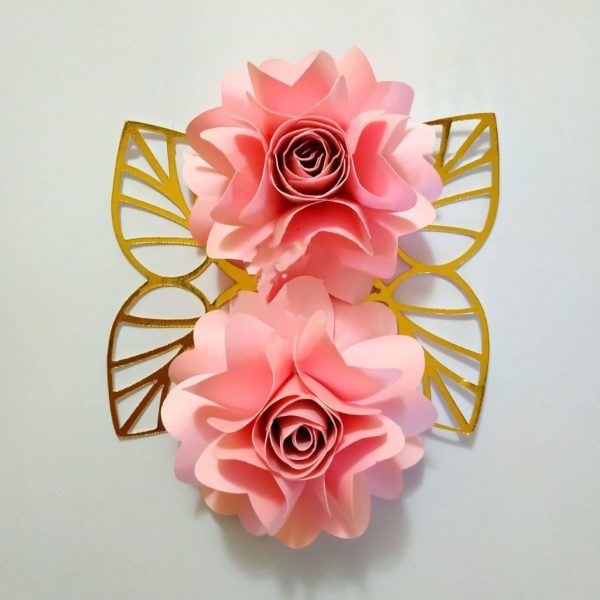 12 Moldes Flor De Papel Para Personalizados Decoração Festa