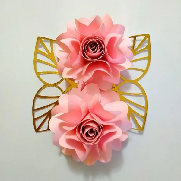 12 Moldes Flor De Papel Para Personalizados Decoração Festa