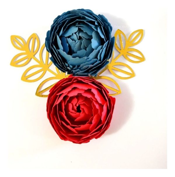 12 Moldes Flor De Papel Para Personalizados Decoração Festa
