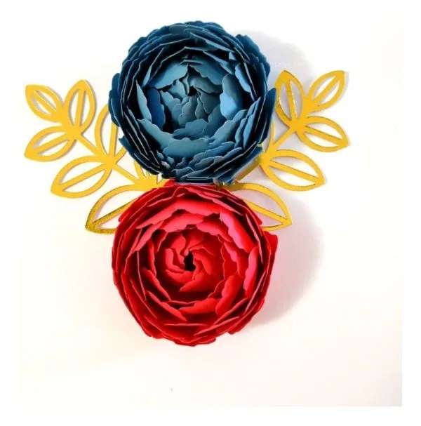 12 Moldes Flor De Papel Para Personalizados Decoração Festa
