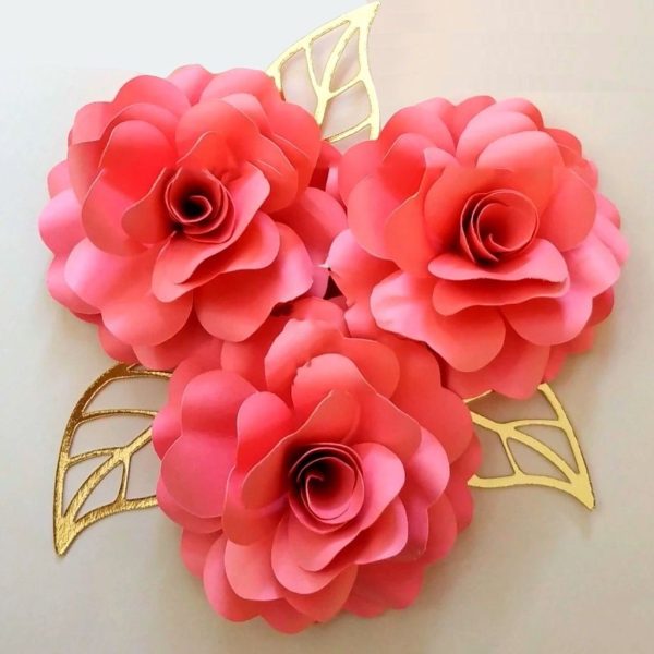 12 Moldes Flor De Papel Para Personalizados Decoração Festa