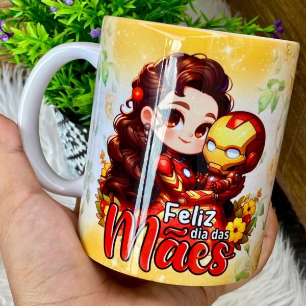 14 Artes Caneca Dia das Mães Heroínas + Cliparts Png