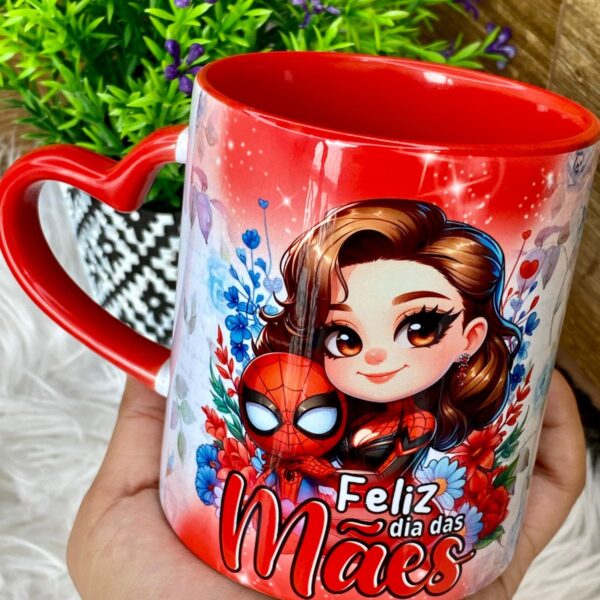 14 Artes Caneca Dia das Mães Heroínas + Cliparts Png