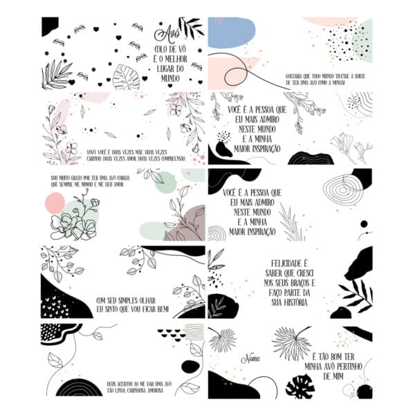 14 Artes Caneca Dia dos Avós Bisavós Sublimação Em Corel