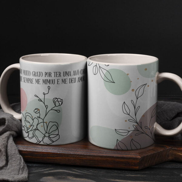 14 Artes Caneca Dia dos Avós Bisavós Sublimação Em Corel