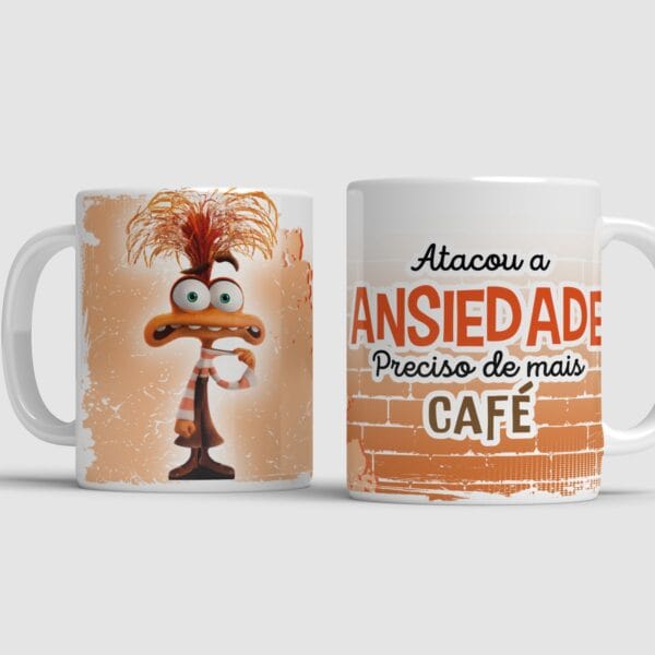 15 Estampas Caneca Divertida Mente 2 Arquivos Png Sublimação