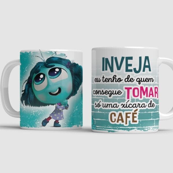 15 Estampas Caneca Divertida Mente 2 Arquivos Png Sublimação