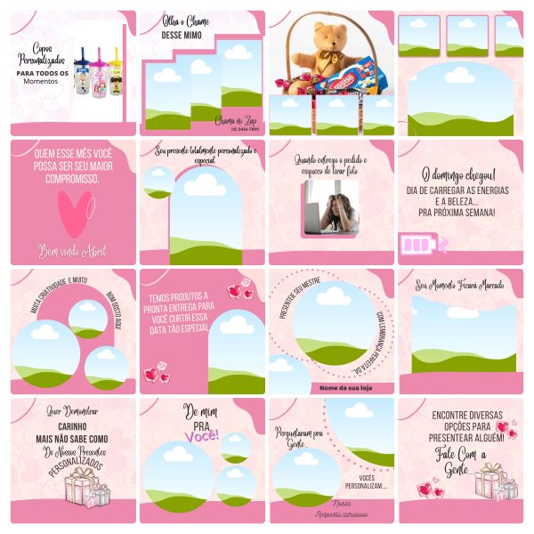 Pack Canva Personalizados Sublimação 100 Modelos Editáveis+ Bônus - Imagem 3