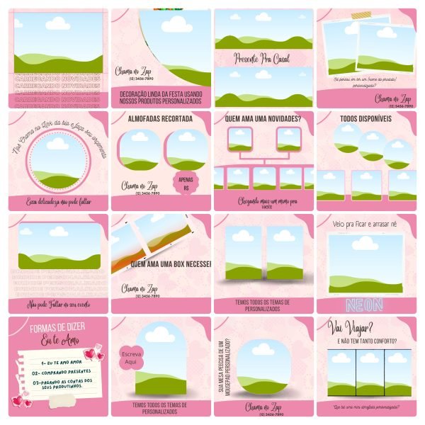 Pack Canva Personalizados Sublimação 100 Modelos Editáveis+ Bônus - Imagem 4