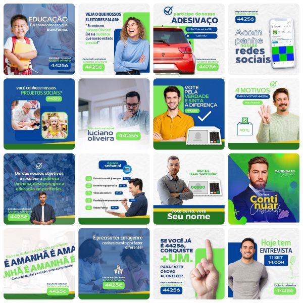 Pack Canva Campanha Política Eleições 50 Modelos Editáveis+ Bônus - Imagem 3