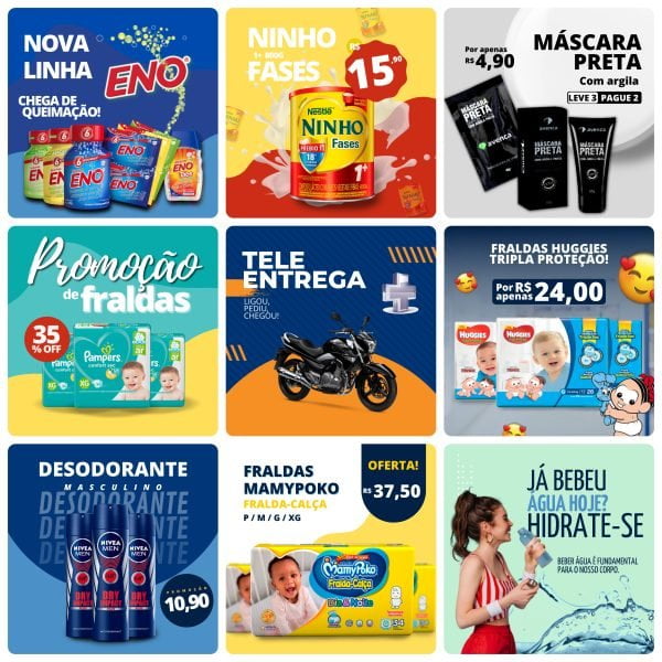 Pack Canva Farmácia 50 Modelos Editáveis+ Bônus - Imagem 5