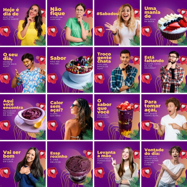 Pack Canva Açaí 200 Modelos Editáveis+ Legendas - Imagem 6