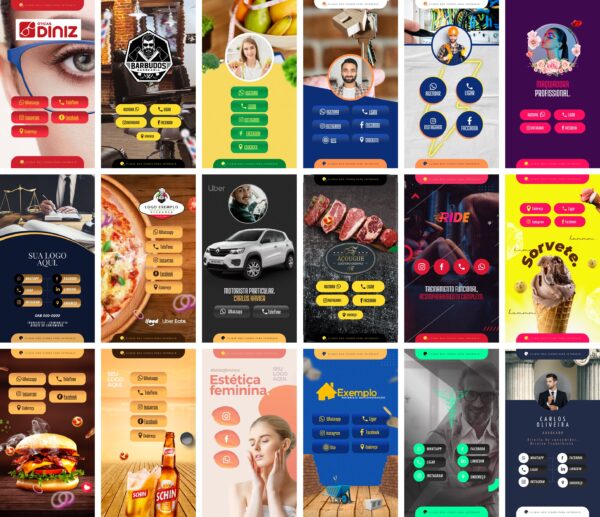 Pack Canva Cartão Interativo Virtual 40 Modelos Editáveis+ Bônus