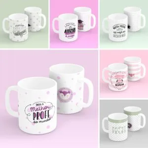 18 Artes Caneca Professores Corujinhas Sublimação Png