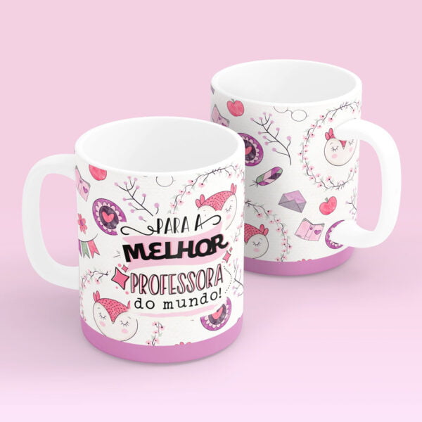 18 Artes Caneca Professores Corujinhas Sublimação Png