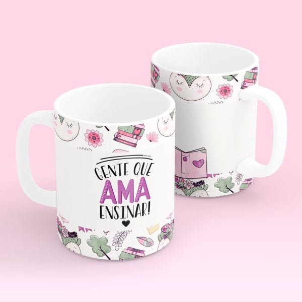 18 Artes Caneca Professores Corujinhas Sublimação Png