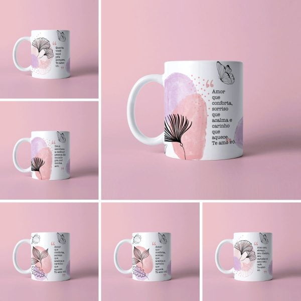 19 Artes Sublimação Caneca Dia dos Avós Vovo e Vovó em Jpg