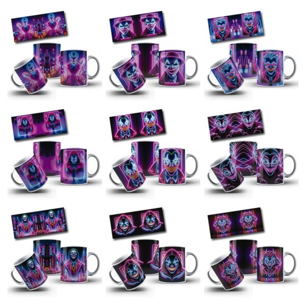 20 Designs Exclusivos Para Canecas Neon