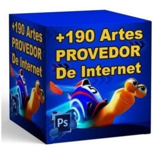 +190 Pack Artes Provedor De Internet Editável Em Psd + Bônus