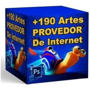 +190 Pack Artes Provedor De Internet Editável Em Psd + Bônus