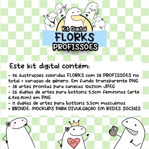 +200 Artes Arquivos Flork Profissões Meme Caneca Camiseta