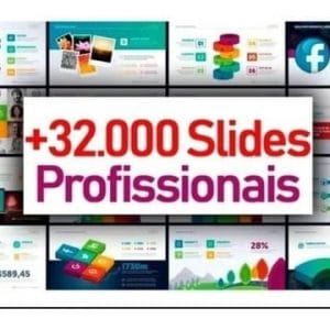 +32 Mil Slides Editáveis + Mockups Power Point Apresentações