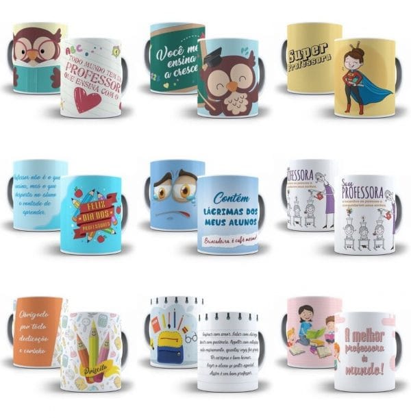500 Artes Sublimação Caneca Dia Dos Professores Corel E Png