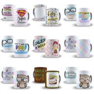 500 Artes Sublimação Caneca Dia Dos Professores Corel E Png