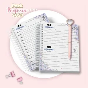 Agenda Digital Profissões Planner Planejador Calendário