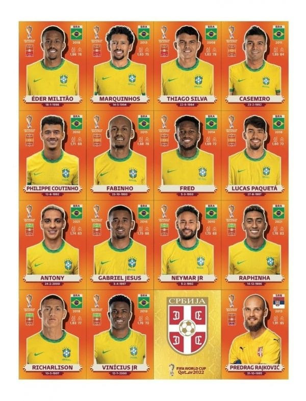Arquivo Em Pdf Com Todas As Figurinhas Da Copa 2022 Qatar