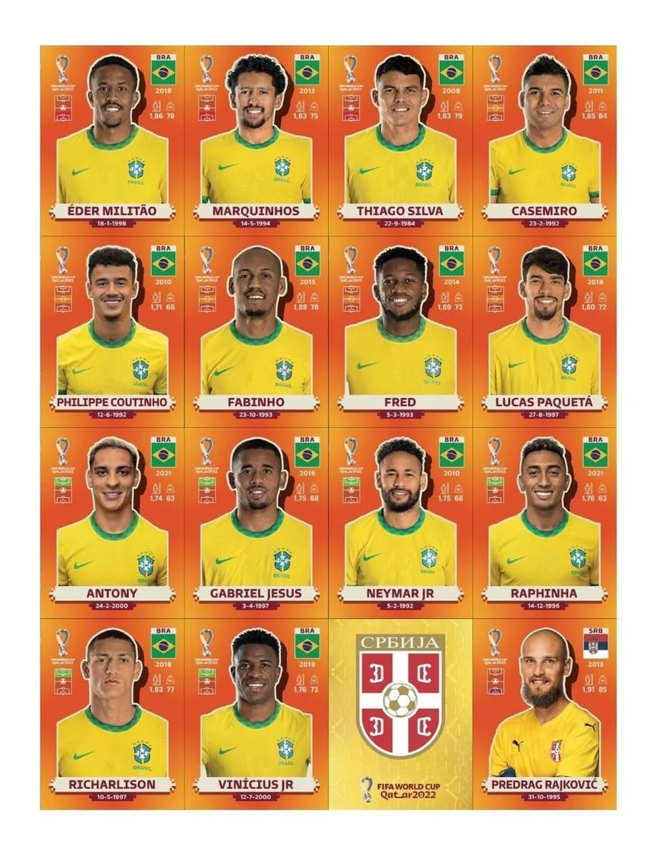 Arquivo Em Pdf Com Todas As Figurinhas Da Copa 2022 Qatar