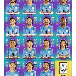 Arquivo P Imprimir Figurinhas Copa Qatar 2022 Fundo Azul Pdf