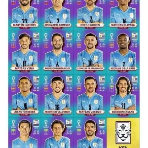 Arquivo P Imprimir Figurinhas Copa Qatar 2022 Fundo Azul Pdf
