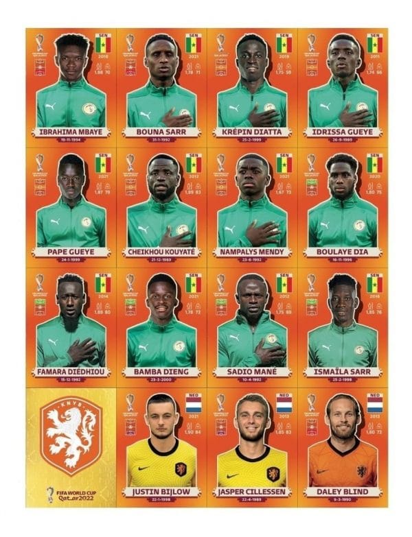 Arquivo P Imprimir Figurinhas Laranja Copa Qatar 2022 Em Pdf