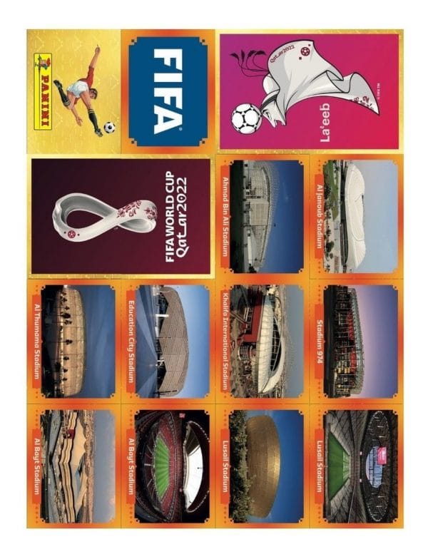 Arquivo P Imprimir Figurinhas Laranja Copa Qatar 2022 Em Pdf