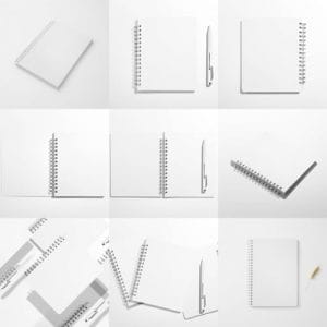Arquivo Psd Editável Em Branco Agenda Planner Caderno